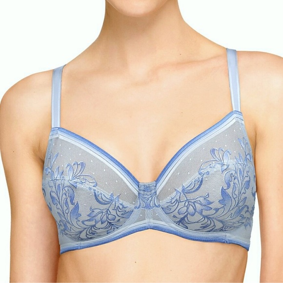 Wacoal Other - Wacoal Net Effect Mesh Underwire Bra Blue